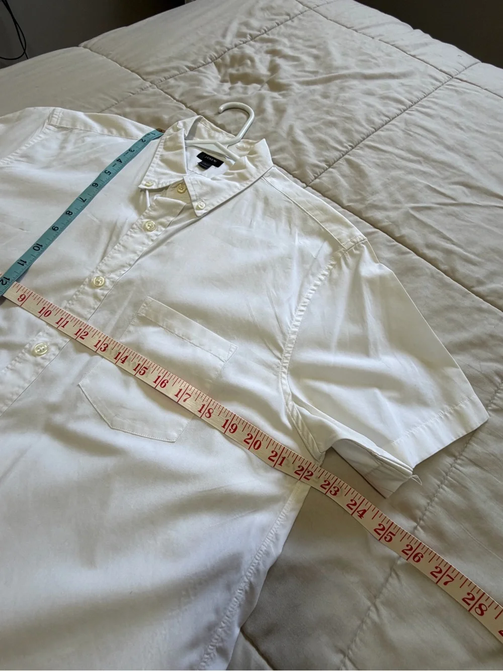 J. Crew White Men's Casual Button-Down Shirt